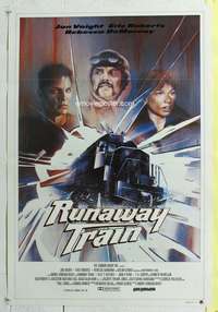 c020 RUNAWAY TRAIN Australian one-sheet movie poster '85 Jon Voight, Roberts