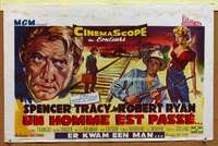 c086 BAD DAY AT BLACK ROCK Belgian movie poster '55 Spencer Tracy