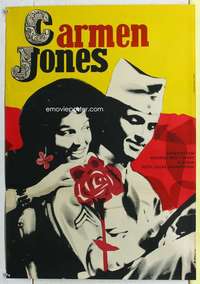 c078 CARMEN JONES Czech movie poster '54 Belafonte, Dandridge