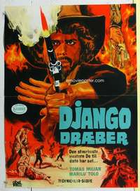 c059 DJANGO KILL IF YOU LIVE SHOOT Danish movie poster '67 Wenzel art