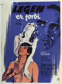 c062 GAME IS OVER Danish movie poster '67 Jane Fonda, Roger Vadim
