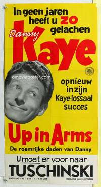 c056 UP IN ARMS Dutch 16x31movie poster '44 Danny Kaye, Dinah Shore