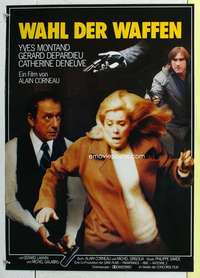 c549 CHOICE OF ARMS German movie poster '81 Catherine Deneuve