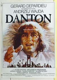 c553 DANTON German movie poster '82 Andrzej Wajda, Gerard Depardieu