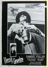c564 FORTY GUNS German movie poster R80s Sam Fuller, Barbara Stanwyck