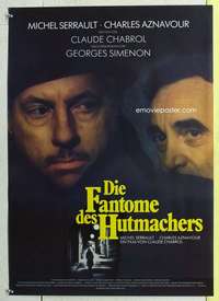 c566 HATTER'S GHOST German movie poster '83 Claude Chabrol, Serrault