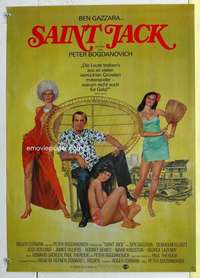 c586 SAINT JACK German movie poster '79 Ben Gazzara, Bogdanovich