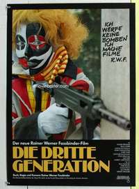 c592 THIRD GENERATION German movie poster '79 Rainer Werner Fassbinder