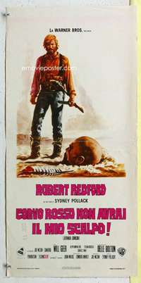 c150 JEREMIAH JOHNSON Italian locandina movie poster '72 Redford