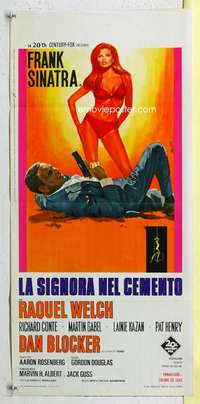 c152 LADY IN CEMENT Italian locandina movie poster '68 Sinatra, Raquel