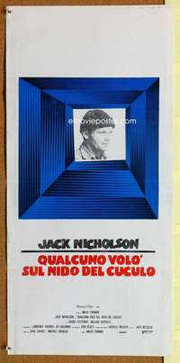 c157 ONE FLEW OVER THE CUCKOO'S NEST Italian locandina R70s Jack Nicholson, Forman classic!