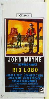 c159 RIO LOBO Italian locandina movie poster '71 John Wayne, Franco art