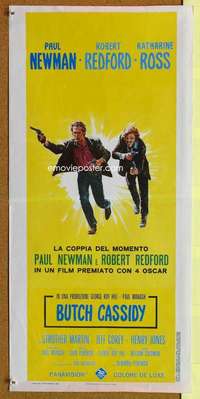 c143 BUTCH CASSIDY & THE SUNDANCE KID Italian locandina movie poster '69