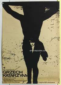 c226 HRIECH KATARINY PADYCHOVEJ Polish movie poster '73 cool artwork!