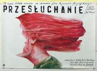 c277 INTERROGATION Polish 26x38 movie poster '82 wild Pagowski artwork!