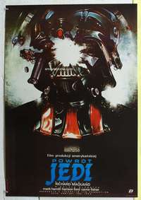 c292 RETURN OF THE JEDI Polish 26x38 movie poster '83 wild Dybowski art!