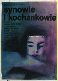 c245 SONS & LOVERS Polish movie poster '60 Onegin Dabrowski artwork!