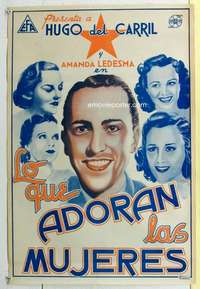 c045 LOVE LATEST MODEL Spanish movie poster '42 Hugo del Carril