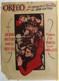 c046 ORPHEE Mexican movie poster '49 Jean Cocteau, Jean Marais