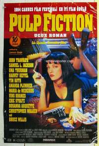 c127 PULP FICTION Turkish movie poster '94 Uma Thurman, Tarantino