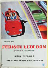 c103 FERRIS BUELLER'S DAY OFF Yugoslavian movie poster '86 Broderick
