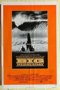 d109 BIG WEDNESDAY int'l one-sheet movie poster '78 classic surfing movie!