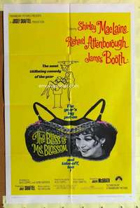 d124 BLISS OF MRS BLOSSOM one-sheet movie poster '68 Shirley MacLaine