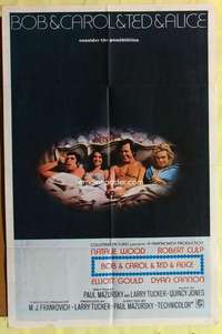 d130 BOB & CAROL & TED & ALICE int'l one-sheet movie poster '69 rarely seen!