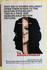 d138 BOSTON STRANGLER one-sheet movie poster '68 Tony Curtis, Henry Fonda