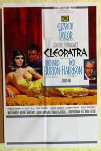 d172 CLEOPATRA Spanish/U.S. one-sheet movie poster '64 Elizabeth Taylor, Burton