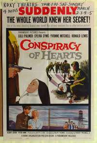 d183 CONSPIRACY OF HEARTS one-sheet movie poster '60 Lili Palmer, Syms