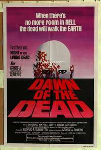 d201 DAWN OF THE DEAD one-sheet movie poster '79 George Romero original!
