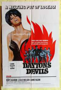 d207 DAYTON'S DEVILS one-sheet movie poster '68 giant sexy Lainie Kazan!