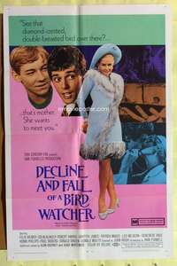 d214 DECLINE & FALL OF A BIRD WATCHER one-sheet movie poster '69 English!