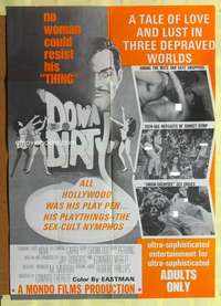 d233 DOWN & DIRTY one-sheet movie poster '69 couldn't resist his THING!