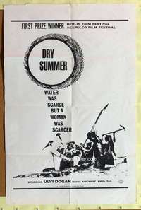 d236 DRY SUMMER one-sheet movie poster '64 Turkish first prize winner!