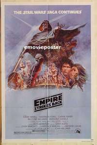 d244 EMPIRE STRIKES BACK style B 1sh movie poster '80 George Lucas