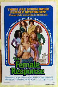 d259 FEMALE RESPONSE one-sheet movie poster '72 sexy Jennifer Welles!