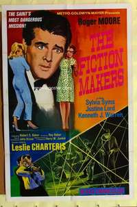 d261 FICTION MAKERS one-sheet movie poster '67 Roger Moore, Sylvia Syms