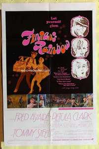 d265 FINIAN'S RAINBOW int'l one-sheet movie poster '68 Fred Astaire, Clark