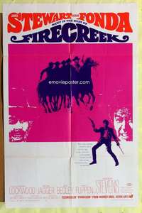 d266 FIRECREEK one-sheet movie poster '68 James Stewart, Henry Fonda