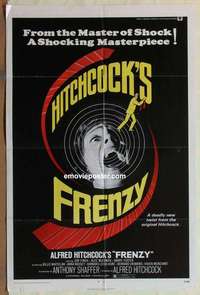 d283 FRENZY one-sheet movie poster '72 Alfred Hitchcock, Anthony Shaffer