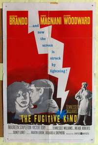 d287 FUGITIVE KIND one-sheet movie poster '60 Marlon Brando, Magnani