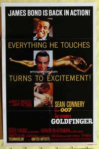 d300 GOLDFINGER one-sheet movie poster R80 Sean Connery as James Bond