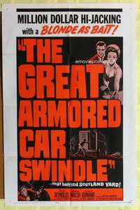 d307 GREAT ARMORED CAR SWINDLE one-sheet movie poster '64 English robbery!