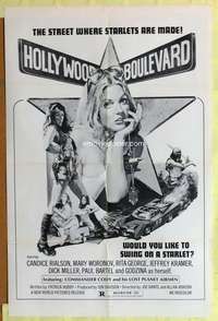d330 HOLLYWOOD BOULEVARD one-sheet movie poster '76 classic image!