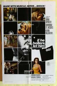 d341 IF HE HOLLERS LET HIM GO one-sheet movie poster '68 Dana Wynter