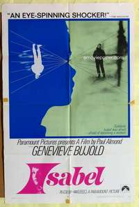 d356 ISABEL one-sheet movie poster '68 Genevieve Bujold, Bechervaise