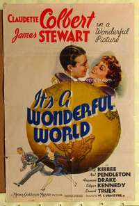 d360 IT'S A WONDERFUL WORLD style D one-sheet movie poster '39 Jim Stewart