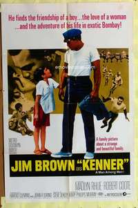 d373 KENNER one-sheet movie poster '68 Jim Brown, Ricky Cordell, Rhue